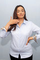 Barbour Derwent-Ladies Shirt-Pale Blue-LSH1355BL15 hand