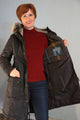 Barbour Stavia new Ladies wax Jacket long style brown LWX1268RU91 classic