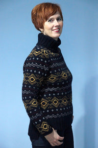 Barbour Ladies Knit  Mallow Knit Sweatshirt in Navy LKN1255NY73 side