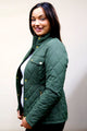 Barbour quilt Ladies Broxfield quilted jacket in Olive LQU1380OL51 side