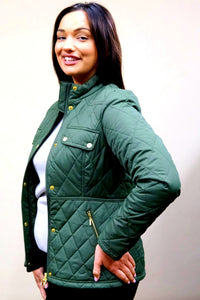 Barbour quilt Ladies Broxfield quilted jacket in Olive LQU1380OL51