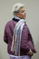 Barbour DEVERON quilted Jacket in Pale Pink/Purple Dewberry LQU1012PI54 back