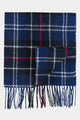 Barbour Tartan Lambswool Scarf - Navy/Red - USC0001NY11 - Folded View