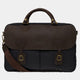 Barbour Briefcase Wax Leather - Navy - UBA0004NY91 - Front View