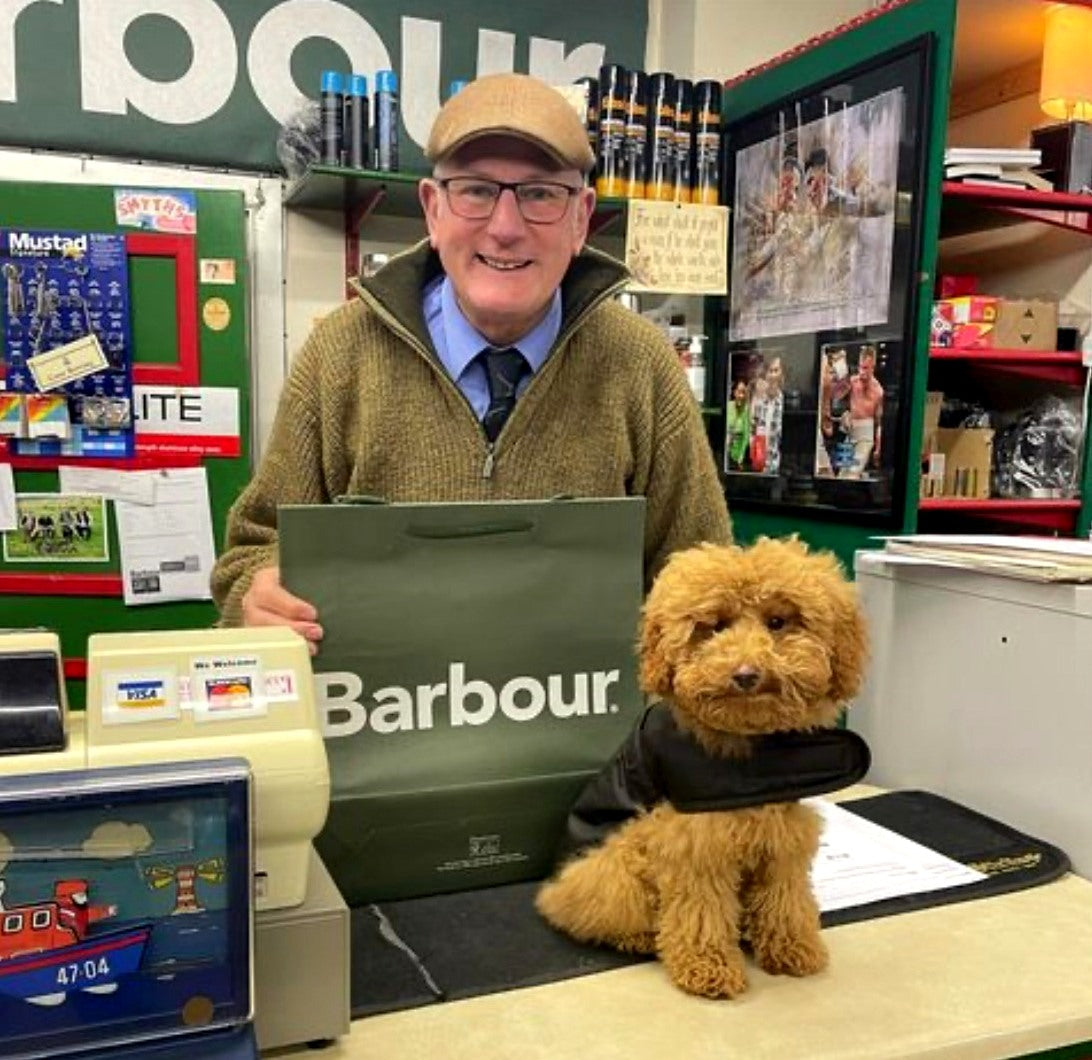 Barbour Dog Coat Olive Green Waxed Cotton DCO0003OL71 – Smyths