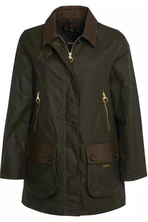 Barbour Buscot new ladies wax jacket in Archive Olive LWX1235OL51
