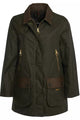 Barbour Buscot new ladies wax jacket in Archive Olive LWX1235OL51 leather