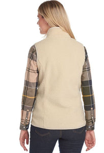 Barbour Gilet-Milburn-Sherpa Fleece-Cream-LFL0050CR31 back
