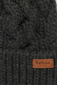 Barbour Beanie Penshaw cable knit in Charcoal - LHA0386GY911 logo