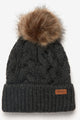 Barbour Beanie Penshaw cable knit in Charcoal - LHA0386GY911 front