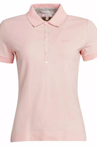 Barbour ladies Polo top Portsdown in Petal Pink LML0634PI13 Smyths Country Sports