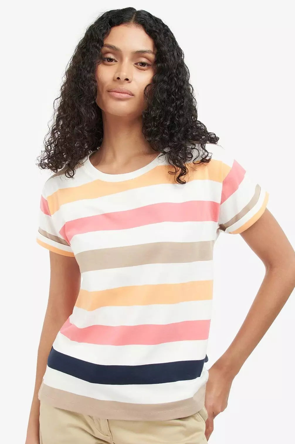 Barbour Lyndale ladies striped top LML0759OR12 Smyths Country Sports