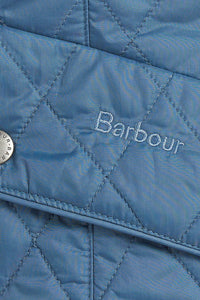 Barbour Cavalry Flyweight ladies Quilted Jacket in new China Blue LQU0228BL83 logo