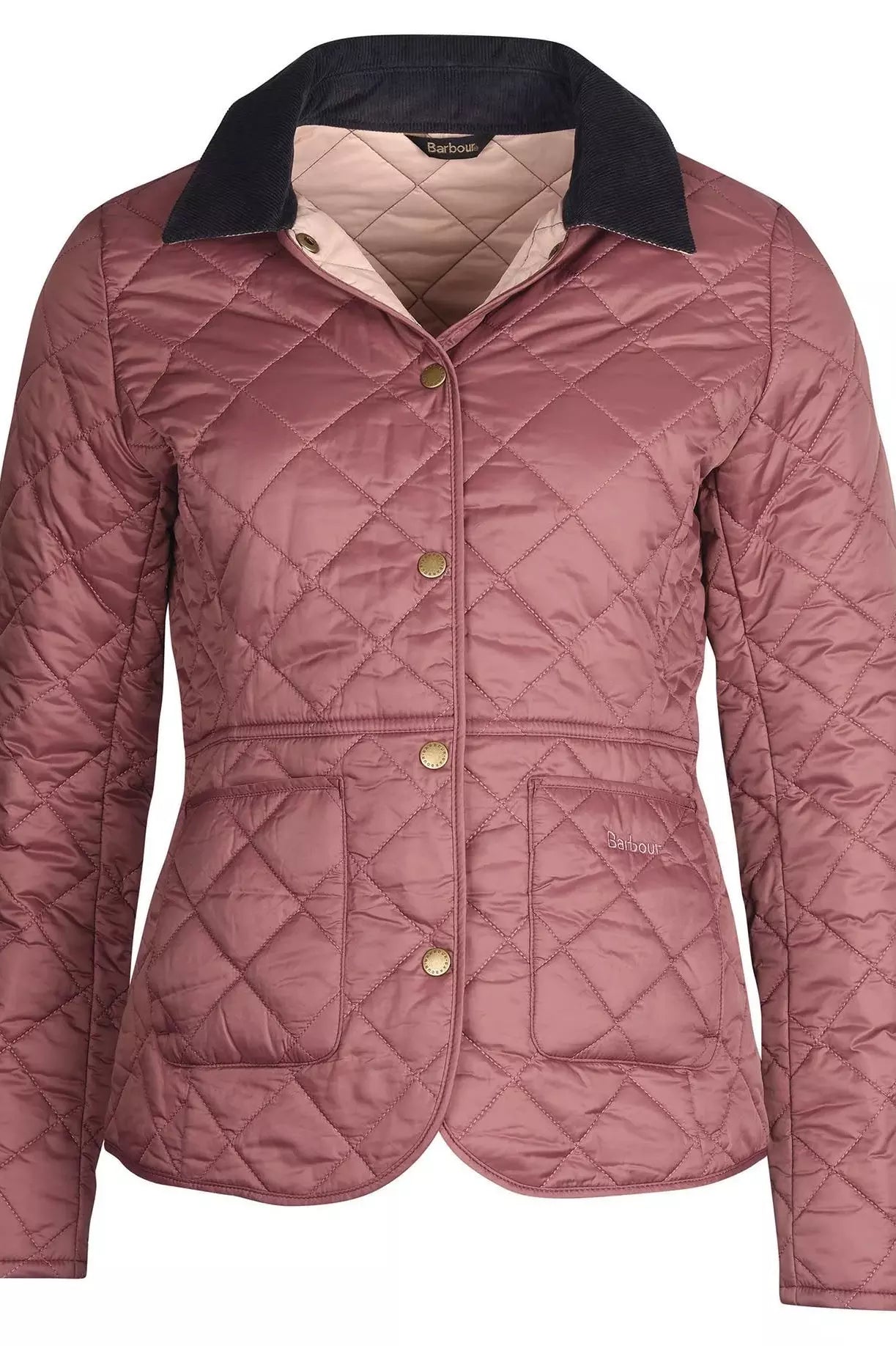 Ladies pink online quilted barbour jacket
