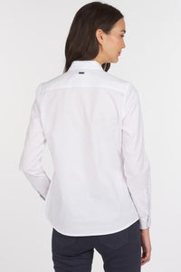 Barbour Derwent-Ladies Shirt-White=LSH1409WH11 back