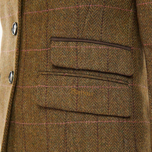 Barbour Tweed jacket Robinson Windsor ladies Tweed jacket in Olive LTA0111OL31 side pocket
