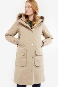 Barbour new long coat the Scarlet in Stone LWB0791ST31 style