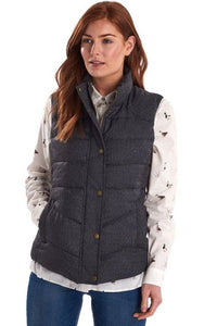 Barbour Gilet-Meadow-Taupe Herringbone-LGI0028BE31 front