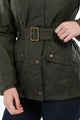 Barbour Alena new wax jacket in Olive LWX1226OL51 belted