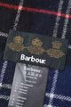Barbour Tartan Lambswool Scarf - Navy/Red - USC0001NY11 - Label Detail