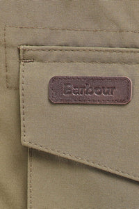 Barbour Clayton Casual Jacket in Olive MCA0780OL51 leather