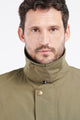 Barbour Clayton Casual Jacket in Olive MCA0780OL51 storm flap