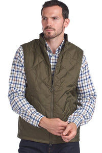 Barbour Gilet new Finn in Olive MGI0055OL72 closed