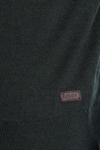 Barbour Gamlan-Half Zip-Waterproof Sweater- OLIVE GREEN-MKN1213OL51 logo