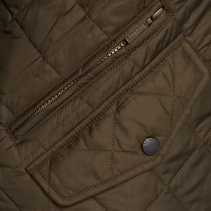 Barbour Chelsea Flyweight Quilted jacket in Olive MQU0007OL52 zip