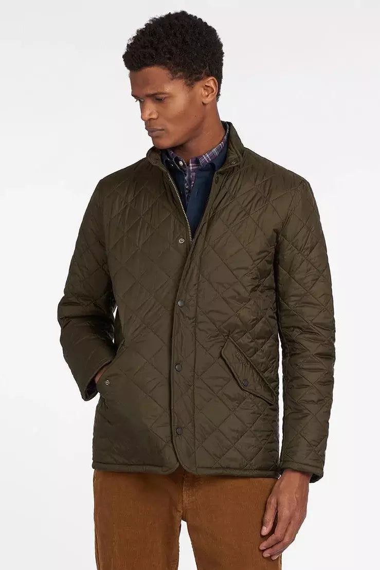 Barbour chelsea jacket olive sales