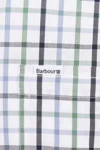 Barbour Shirt Eldon Mens tailored Shirt in Green check MSH5081GN51 logo