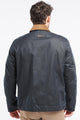 Barbour Milton mens wax jacket in Navy MWX1956NY51 back