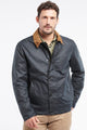 Barbour Milton mens wax jacket in Navy MWX1956NY51