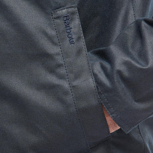 Barbour Milton mens wax jacket in Navy MWX1956NY51 pocket