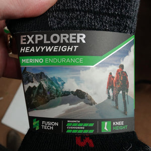 Bridgedale-Socks-Explorer-Heavyweight-Knee Length-Black/Grey-081569