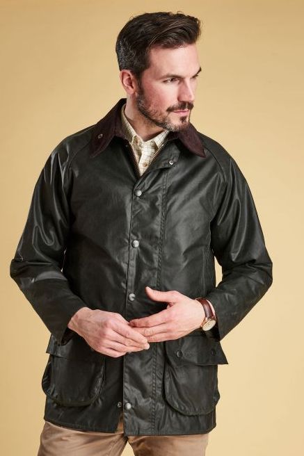 Barbour Beaufort Sage Green Classic Wax Jacket MWX0017SG91