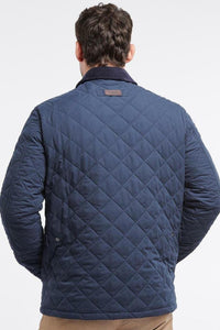 Barbour Helmsley Mens quilted jacket in Navy MQU1368NY71 back