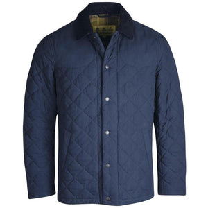 Barbour Helmsley Mens quilted jacket in Navy MQU1368NY71 classic