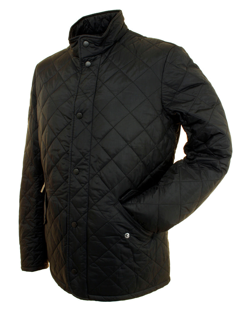 Barbour Chelsea Flyweight Black Sportsquilt Jacket MQU0007BK91