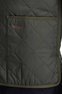 Barbour Quilted Waistcoat-Liner-Zip In-Green-MLI0001GN92 pocket