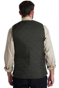 Barbour Quilted Waistcoat-Liner-Zip In-Green-MLI0001GN92 back