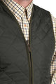 Barbour Quilted Waistcoat-Liner-Zip In-Green-MLI0001GN92 neck