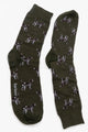 Barbour Socks 3 Pack Pattern Pointer Dogs sizes 7-11-MGS0037MI511 olive