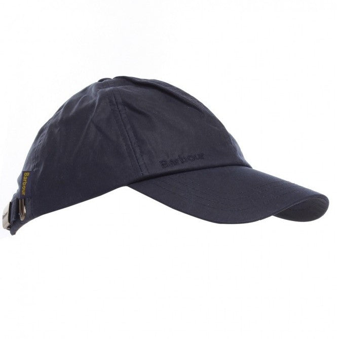 Barbour Wax Sports Hat in Black, Barbour