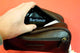 Barbour leather wash bag in Chocolate UBA0009BR91 label