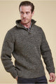 Barbour Sweater-New Tyne-Half Zip-Chunky Knit-Derby Tweed-MKN0790KH71