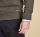 Barbour Sweater - Nelson Essential -Crew Neck-Seaweed Olive- MKN0760GN73