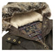 Barbour Kelsall Ladies Olive Green Wax Jacket winter Parka style hood