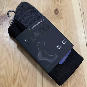 KLAZIG socks Black/Grey boot length short work socks 36750 medium