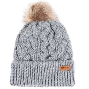 Barbour Beanie-Penshaw-Cable Knit-Grey LHA0386GY11